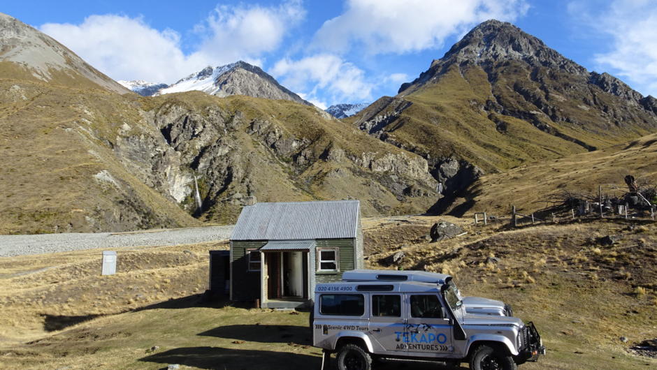 Visiting old Musterers Huts. Journey and discover the rich pioneering history and unique geology of The Mackenzie Country. Our driver guides offer incredible insight into this special part of the South Island.