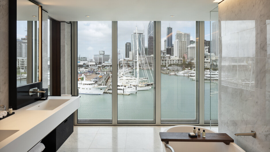 Harbour Suite Bathroom Waterfront View