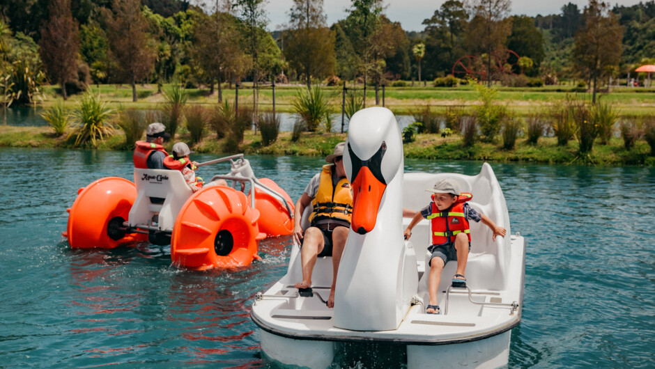 Races on the boating lake.