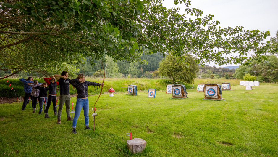 Professional training from an experienced and certified archery coach included - this makes it a great adventure for the first time archer as well as the experienced archer.