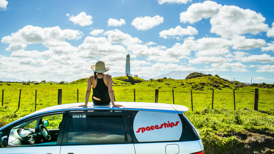 Enjoy sunny days in New Zealand your way. Go for a North Island road trip or see both islands. There&#039;s no fee for one-way trips at Spaceships. And you can take your campervan on the ferry.