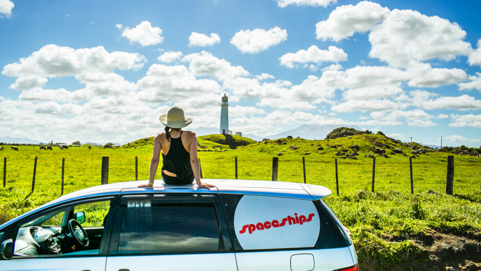 Enjoy sunny days in New Zealand your way. Go for a North Island road trip or see both islands. There's no fee for one-way trips at Spaceships. And you can take your campervan on the ferry.