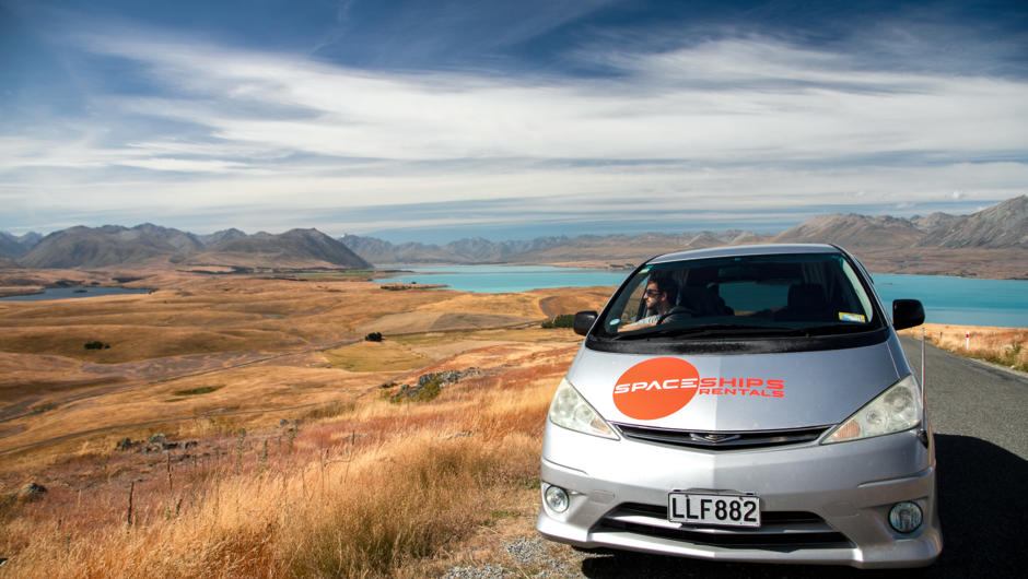 Explore the outer space of New Zealand by Spaceships campervan.