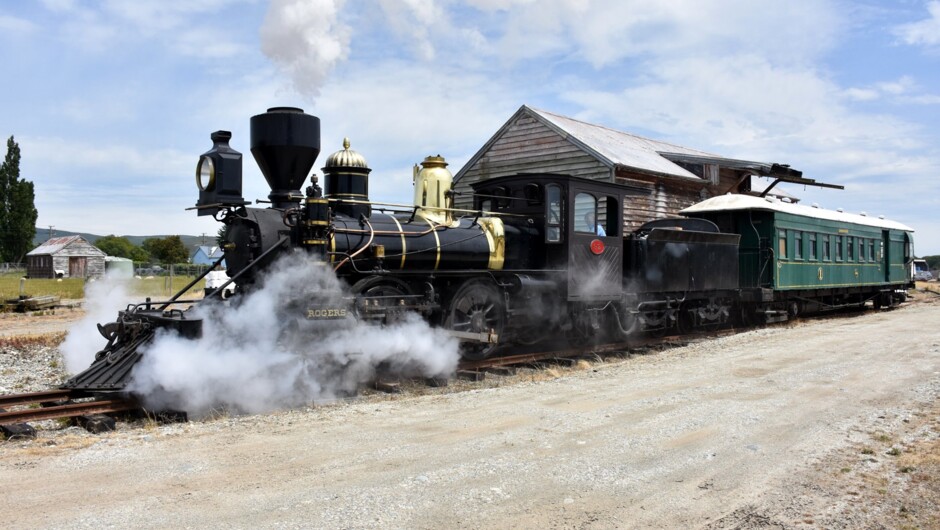 Waimea Plains Railway - 1878 Rogers K92 Steam Train during a Summer Running Day