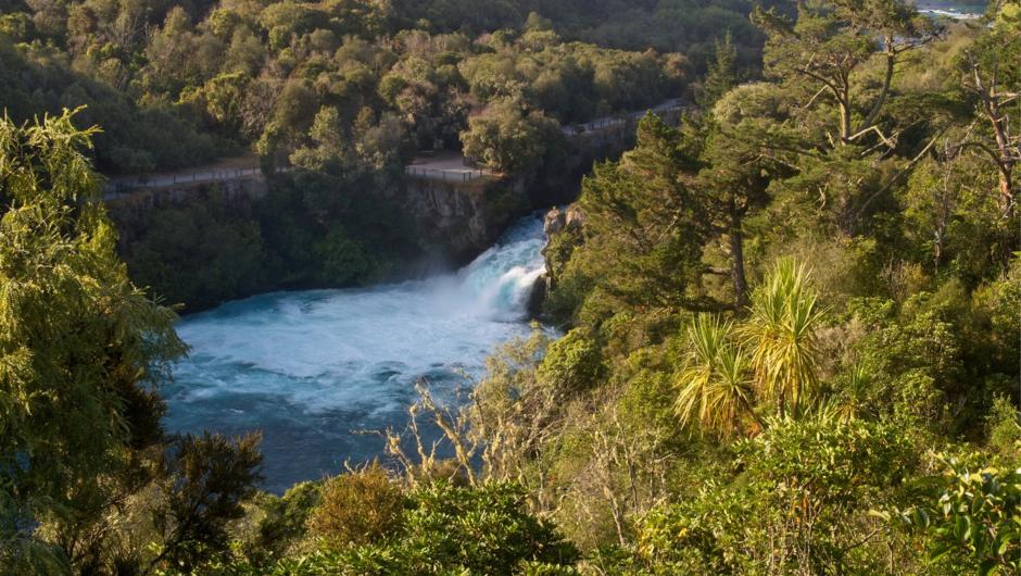 Enjoy Huka Falls from the comfort of a coach