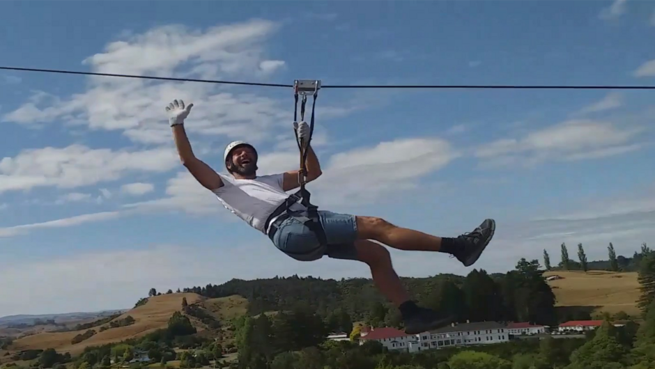 Great fun high over Waitomo