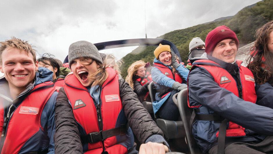 Let our guides take you on an invigorating two hour long jet boating journey into Te Waipounamu World Heritage Area.