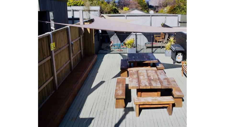 A lot outdoor spaces, designated smoking area and BBQ facilities.