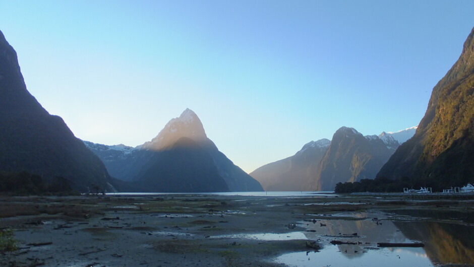 Milford sound, drive in do a boat cruise then fly home. Just getting there is an adventure.