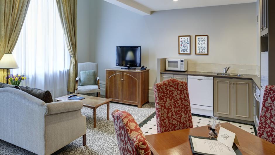 Heritage Christchurch - 1 Bedroom Suite Living Area