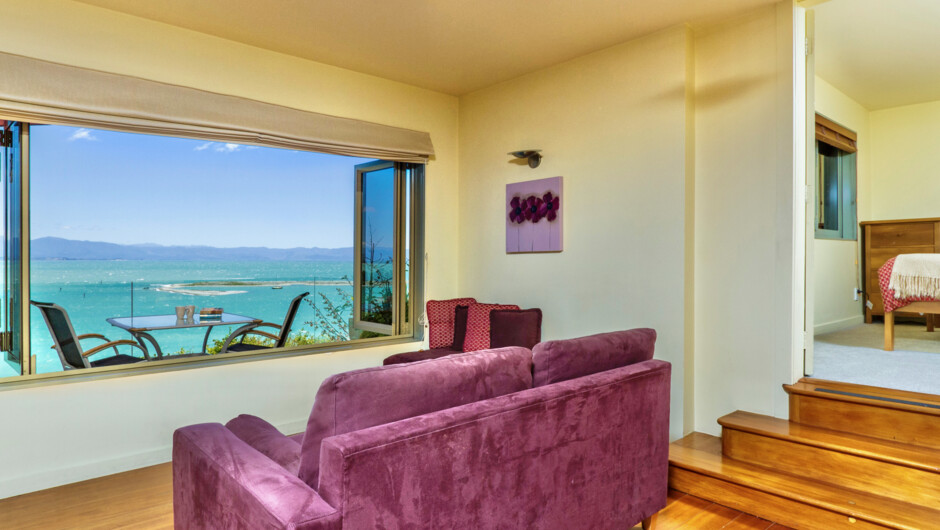 A fantastic window seat overlooking Tasman Bay