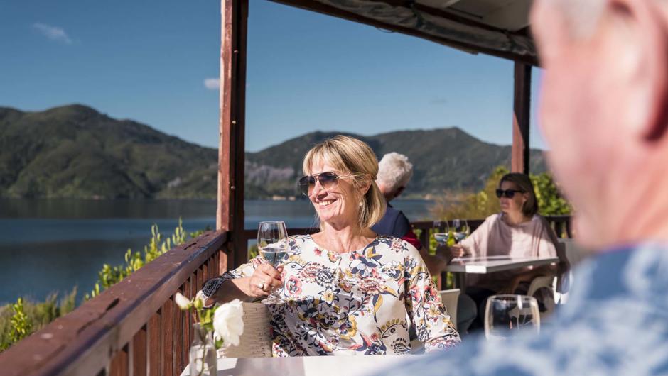 Dine with spectacular views of the Marlborough Sounds from the Punga Fern Restaurant and the Boatshed Bar & Cafe.