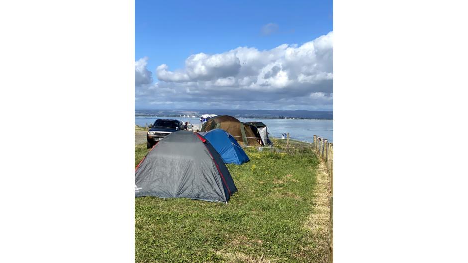 Camping by Tahunanui Beach