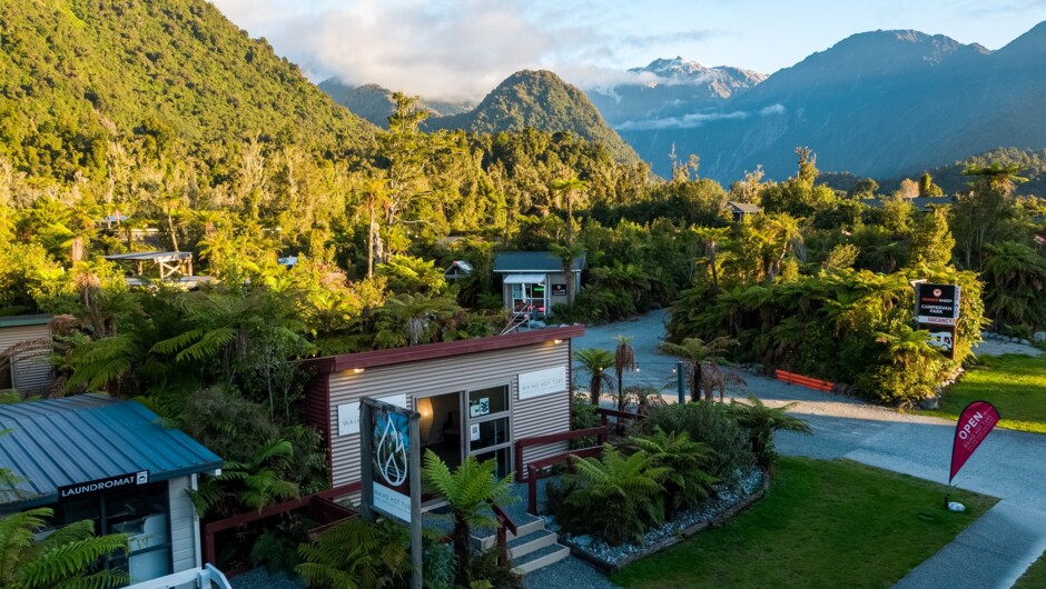 Heading to Franz Josef? Soak up the soothing comfort of fresh, warm water in a private wood-fired tub.