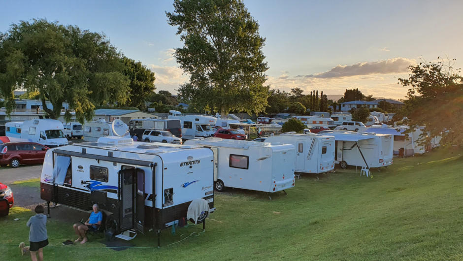 No better place to catch a lovely sunset than on our powered and unpowered campsites. Come in and park up your car, caravan or campervan and avoid the hassle of trying to find a carpark in town as we are only a 5 minute walk into the town centre.