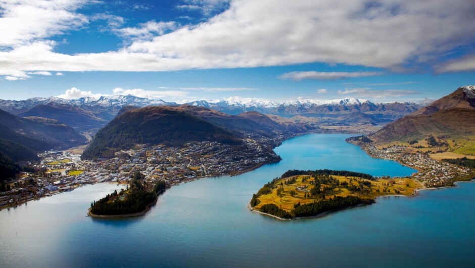 Aerial views over Queenstown on this incredible scenic flight.