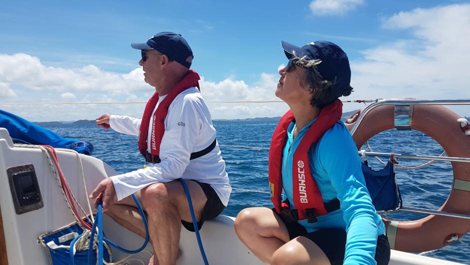 Learning new skills and sailing together as a couple