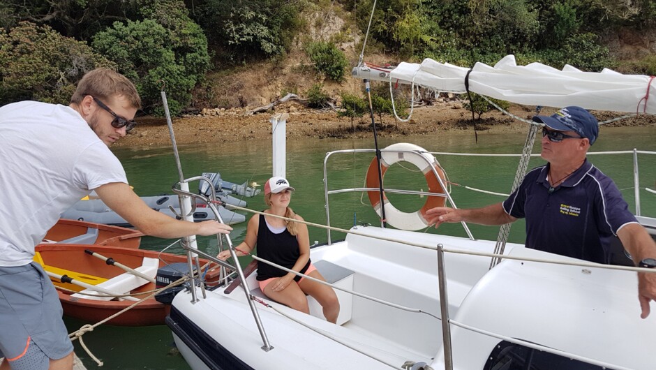 Welcome aboard.  Meet your instructor and start your adventure from out dock in Opua, Bay of Islands.