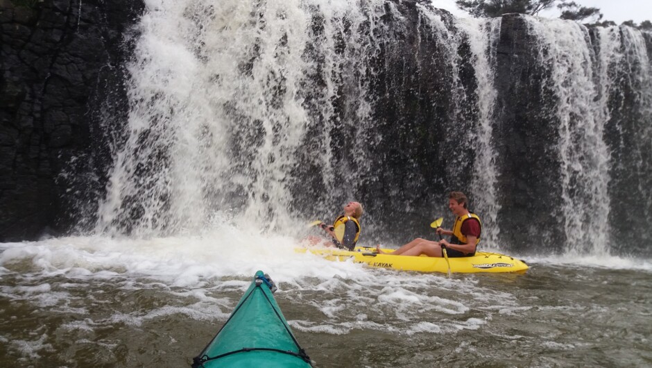 These falls are an easy kayak from Bay Beach Hire