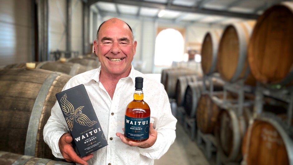 Master Distiller Terry Knight with our Waitui Whiskey