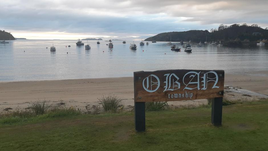 The famous Oban township sign