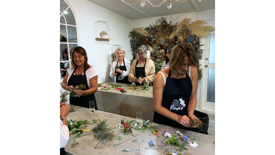 Flower workshop if you do not fish. Fishing charter to view the island from the sea. Pick your own flowers for the workshop.  Or go fishing with Terry to a bay with a splendid view of another interesting aspect of the island.