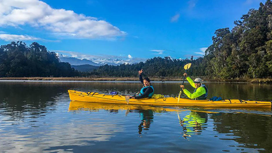 Kayak on Lake Mapourika