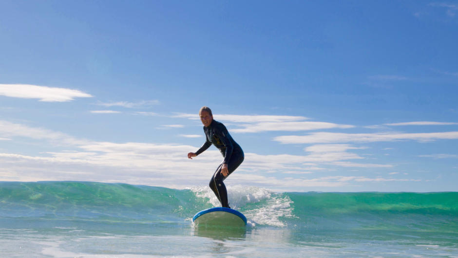 Mount Maunganui provides the perfect canvas to learn to surf.