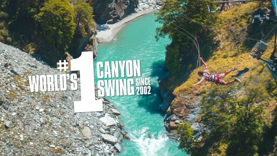 World's #1 Canyon Swing.  Locally built, owned and operated since 2002.