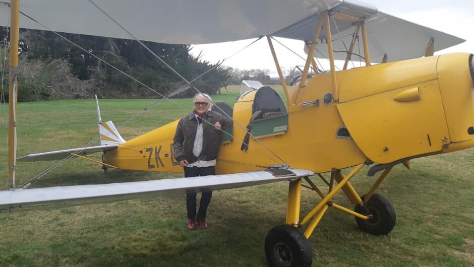 Client with Tiger Moth
