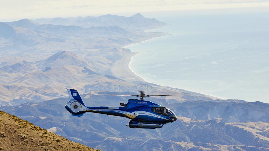 South Pacific Helicopters over Kaikōura