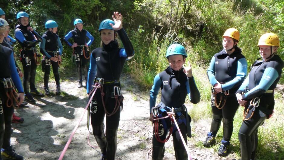 Getting ready to go into the canyon