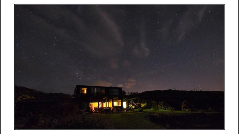 star lit skies above Breakers Boutique Accommodation Coast Road Greymouth