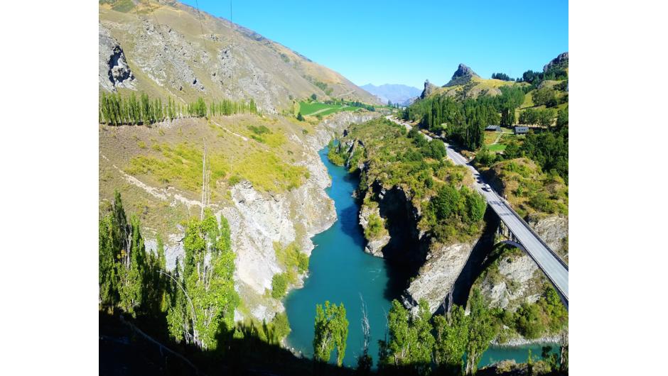 Spectacular views on the Queenstown Highlight Tour