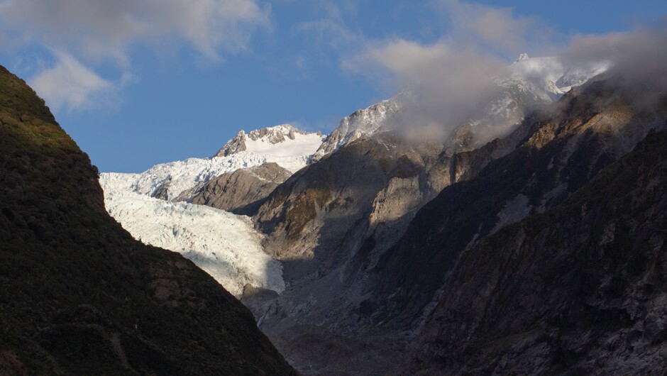 The iconic Franz Josef Glacier/Ka Roimata o Hine Hukatere.