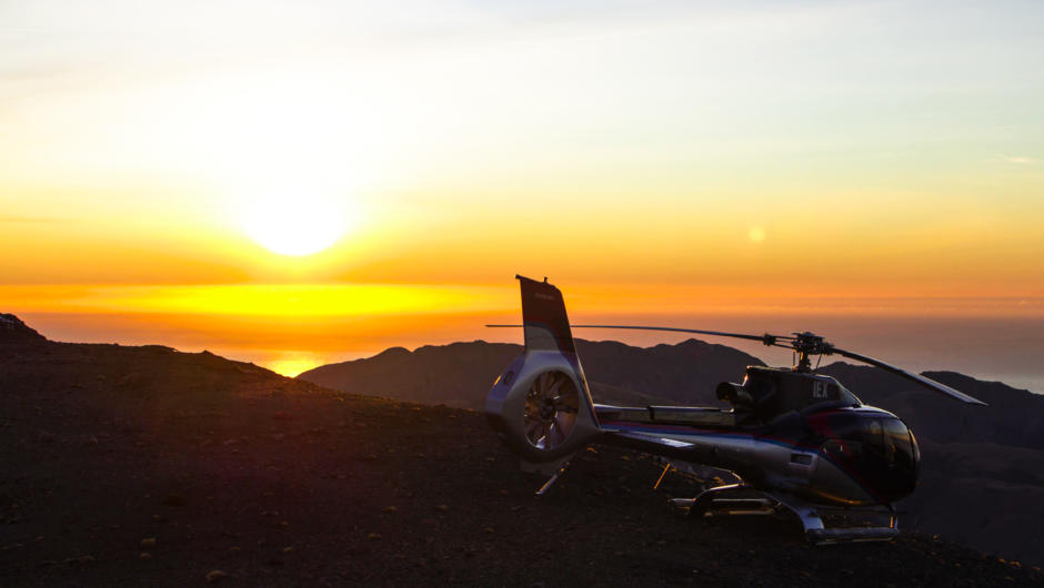Sunset or sunrise helicopter experiences