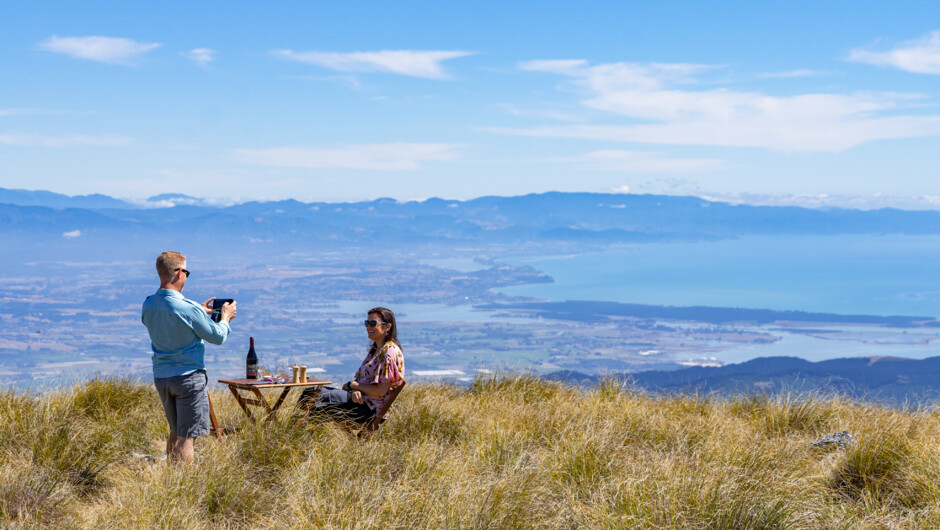 Picnic on a mountain with your own personal chef. Taste the region.