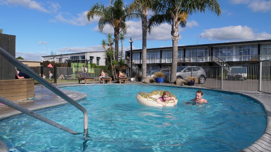 Family friendly accommodation - heated outdoor swimming.