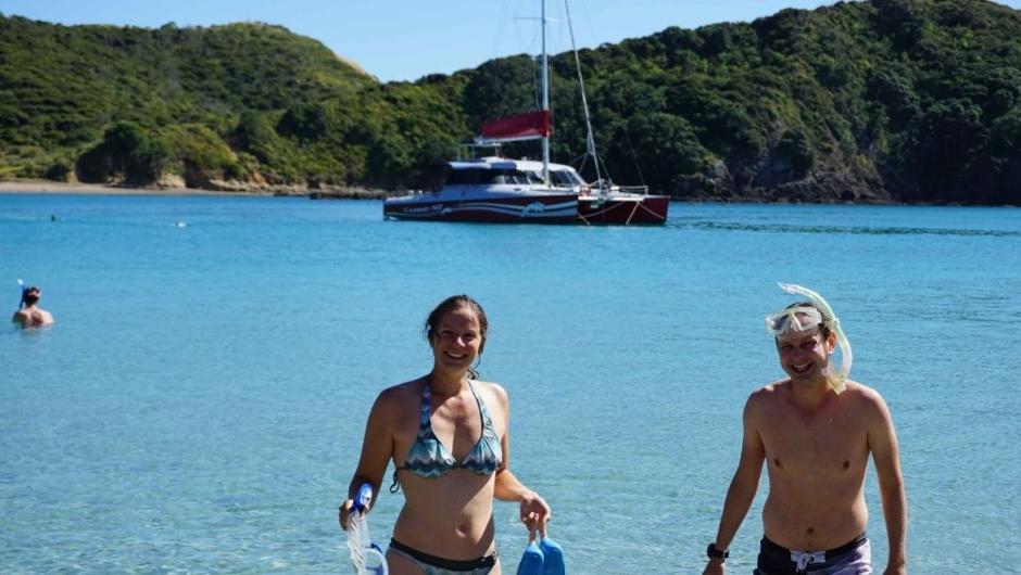 Discover our snorkel spots on our day cruise from Paihia