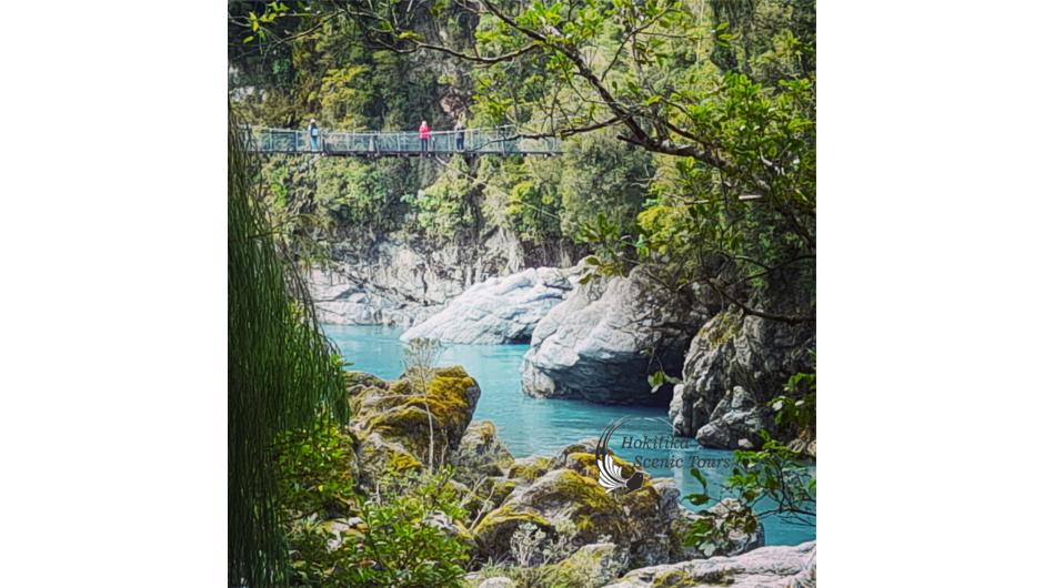 After spending a relaxed evening at your Hokitika Qualmark accommodation - I would like to welcome you to the magical wonderland of the blue green waters of rock sided Hokitika Gorge. Situated in the Kokatahi Valley, my home, my backyard.