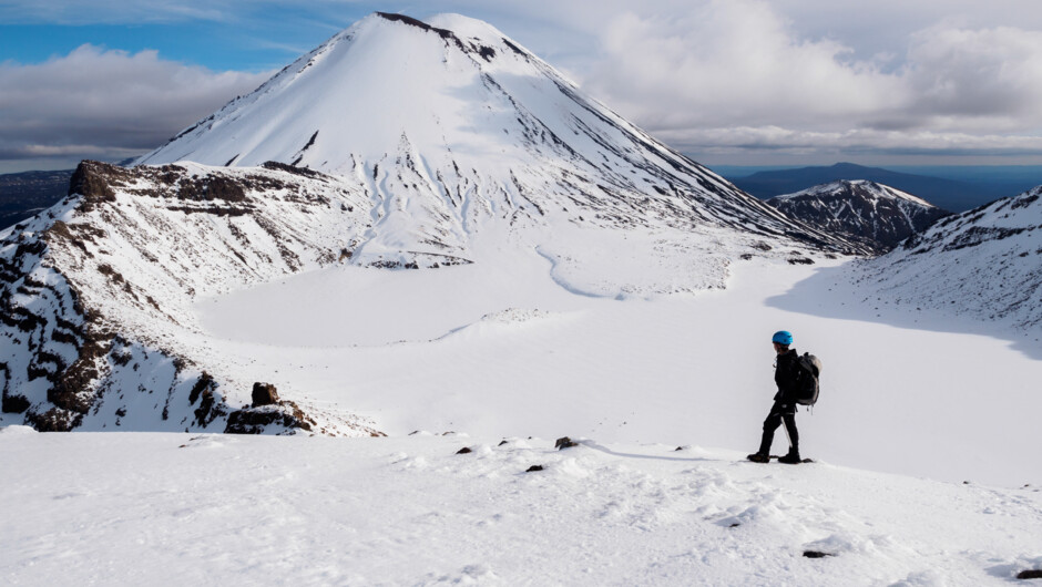 Explore the Tongariro Crossing in the winter. Tongariro Alpine Crossing guided walk with Adrift Tongariro.