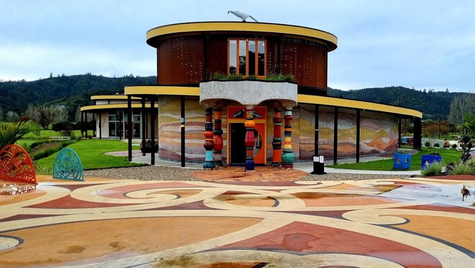 Colourful Kawakawa Hundertwasser Memorial Centre