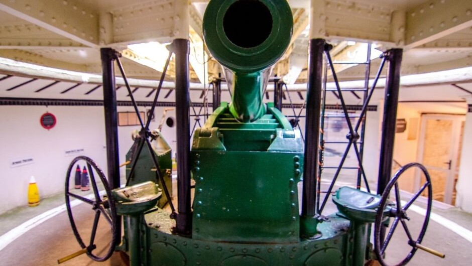Fort Taiarao Armstrong Disappearing gun