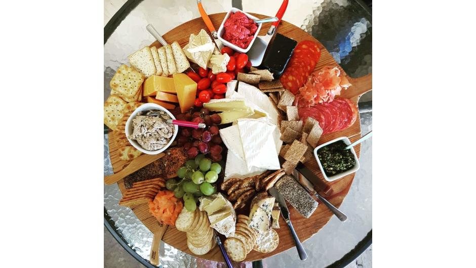 A cheese platter to start your evening meal with more to come