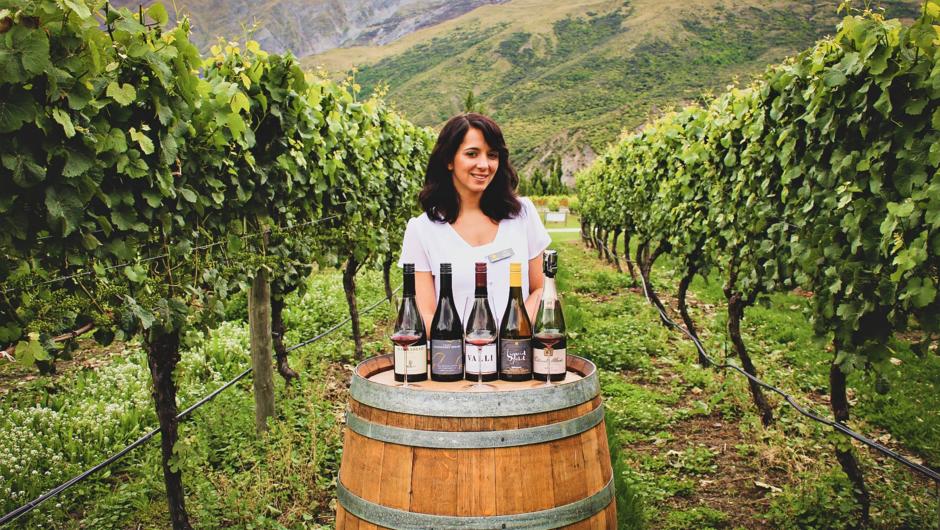 Taste a wide range of varietals found in Central Otago, including our star grape Pinot Noir.