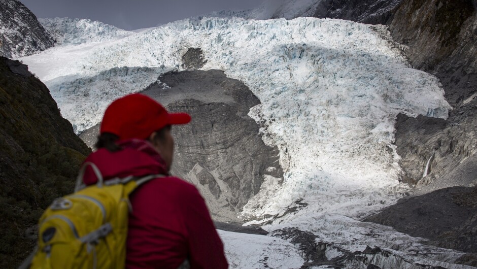 Incredible glacier & mountain views on our Franz Josef Full day on the Roberts Point track with Glacier Valley Eco Tours