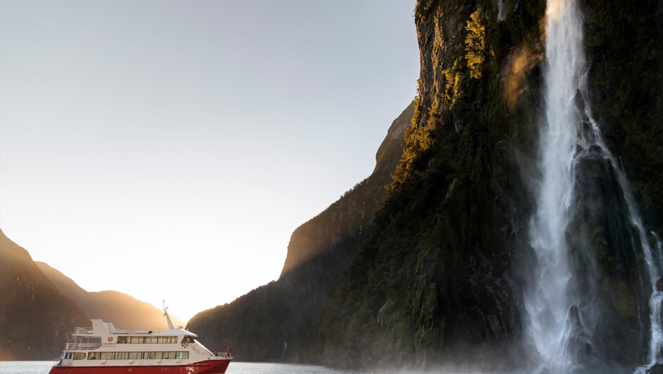 Combine your flight with a cruise on MIlford Sound.