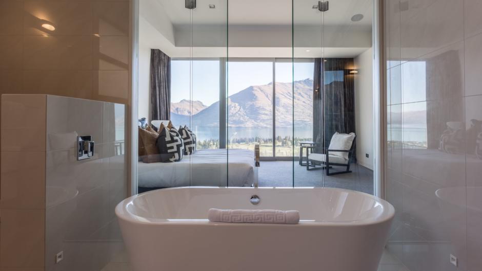 This home is all about the views, which can even be enjoyed from the bath!