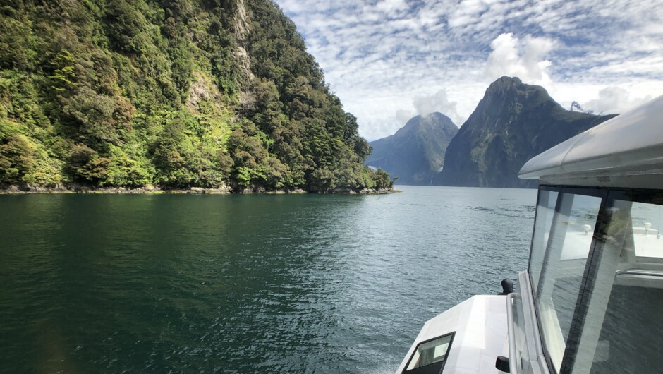 Cruise amongst the amazing near-vertical glacially sculpted landscapes of Fiordland