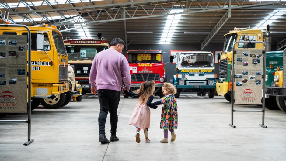 There's something for everyone at Bill Richardson Transport World. Create memories with your whānau today.